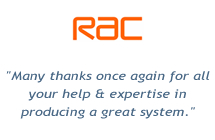 RAC client testimonial